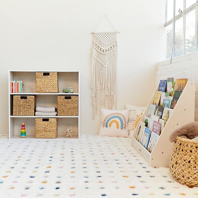 ECR4Kids Streamline 3-Shelf Storage Cabinet, 36in, Kid's Bookshelf, White Wash
