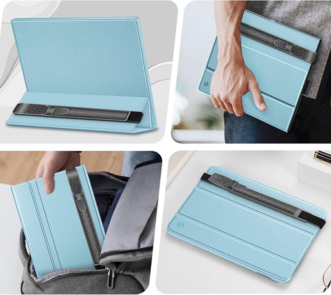 Fintie Pencil Holder Compatible with Remarkable 2, Stylus Pouch PU Leather Pen Sleeve Portable Elastic Pencil Case Cover for Remarkable 2/BOOX/Scribe Stylus Pen