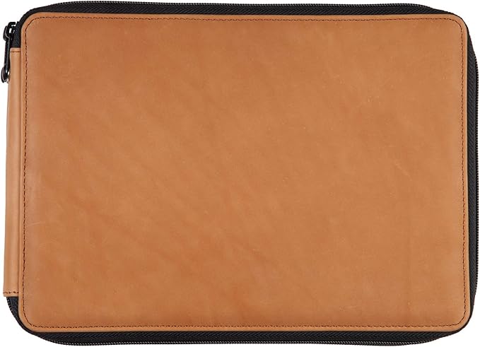 Speedball Art Products Genuine Leather Storage Case for Pencils, Markers, Pens and Art Supplies, Holds Up To 120 Standard Pencils, Antique Brown