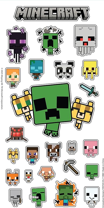 Minecraft Pencil Case for Kids, Boys - Bundle with Pencil Holder, Stickers, More | Minecraft School Supplies Set