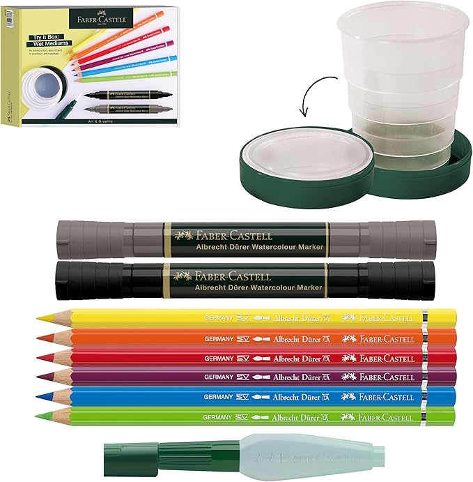 Faber-Castell Graphic Art Try It Box - Wet Mediums Set