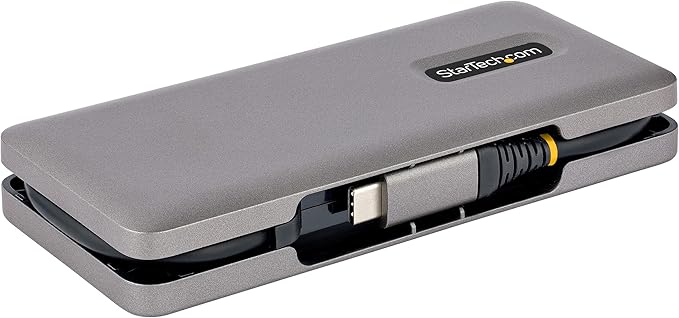 StarTech.com 4-Port USB-C Hub - 1x USB-A & 3X USB-C Ports - USB 3.2 Gen 2 (10Gbps) - Bus Powered - USB Type C Hub w/ 12.6in/32cm Wrap-Around Cable - Portable USB-C to USB-A Hub/Splitter (HB31CM1A3CB)