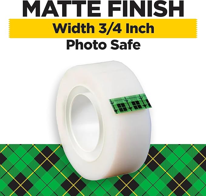 Scotch Magic Tape, Invisible, Home Office Supplies and Back to School Supplies for College and Classrooms, 2 Rolls