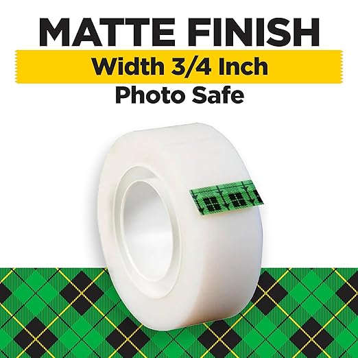 Scotch Magic Tape, Invisible, Home Office Supplies and Back to School Supplies for College and Classrooms, 1 Roll