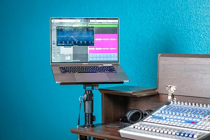 Gator Frameworks Desktop Clampable Universal Laptop Stand with Adjustable Height (GFWLAPTOP2500)
