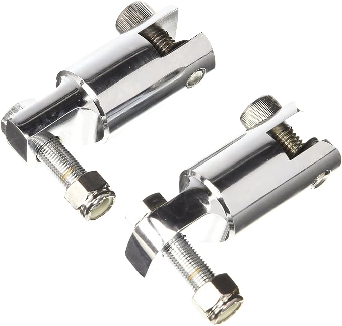 Kuryakyn 8041 Motorcycle Foot Control Component: 2-1/4" Footpeg/Stirrup/Heel Rest Extenders, Chrome, 1 Pair