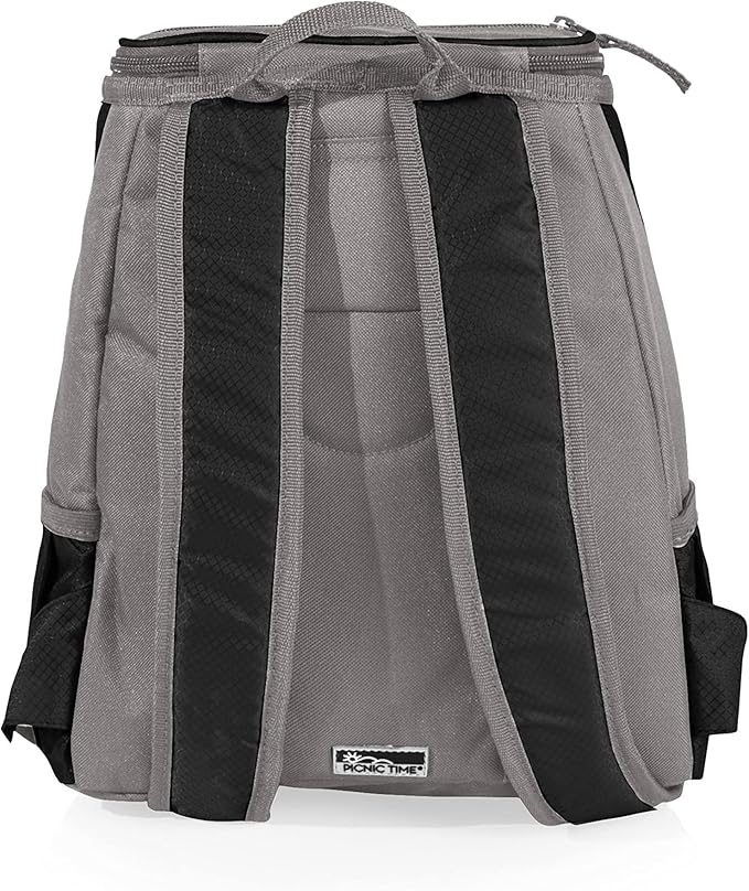 PICNIC TIME Disney Pixar Cars Lightning McQueen PTX Backpack Cooler, Soft Cooler Backpack, Insulated Lunch Bag, (Black with Gray Accents)