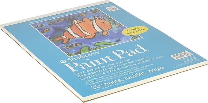 Strathmore (27-209 100 Series Youth Paint Pad,9 by 12",20 Sheets,White, (Pack of 12)