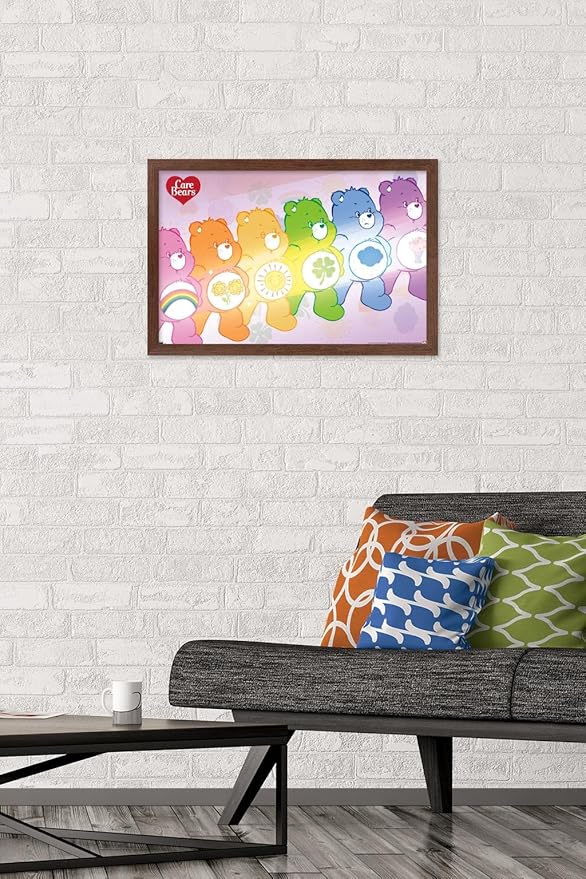 Care Bears - Care Bear Stare Wall Poster, 22.4L" x 14.7W", Mahogany Framed Version