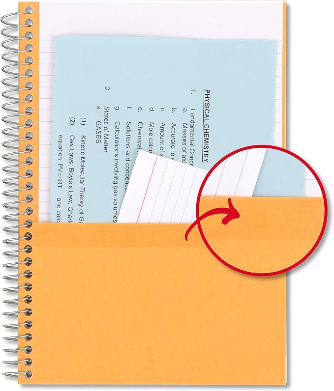 Five Star Small Spiral Notebook, 2 Subject, College Ruled Paper, 9-1/2" x 6", 100 Sheets, Teal Blue (06180AA4)