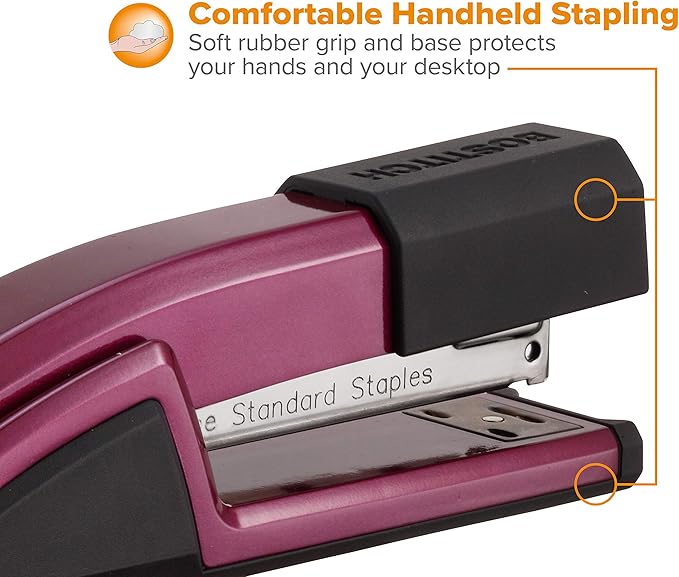 Bostitch Office Epic Metal 3 in 1 Stapler, 25 Sheet Capacity, Includes 210 Staples in Staple Storage Compartment & Integrated Remover,