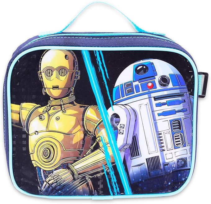 Star Wars Backpack with Lunch Box Set for Boys ~ Bundle with Deluxe 16" Backpack, Insulated Lunch Bag, Water Bottle, More | Star Wars School Supplies
