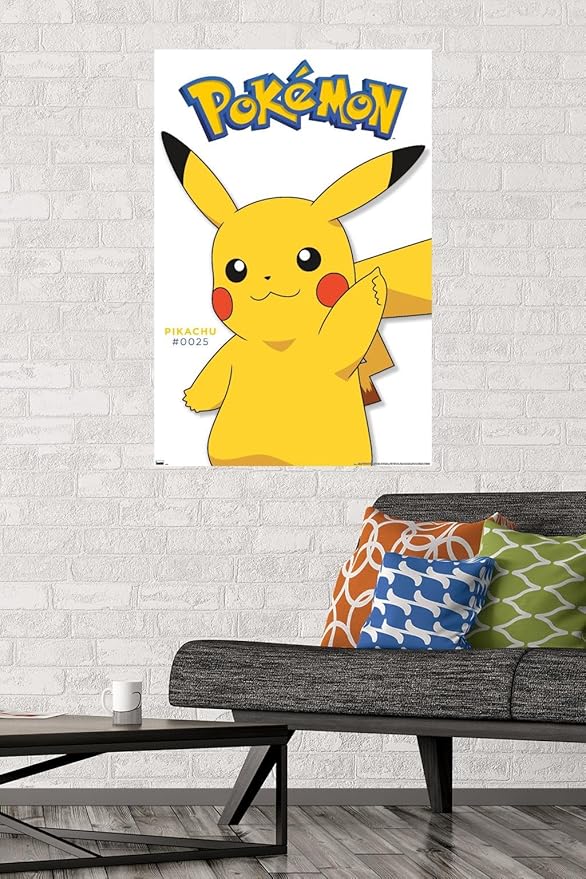 Pokémon - Pikachu Feature Series Wall Poster, 34L" x 22.4W", Unframed Version