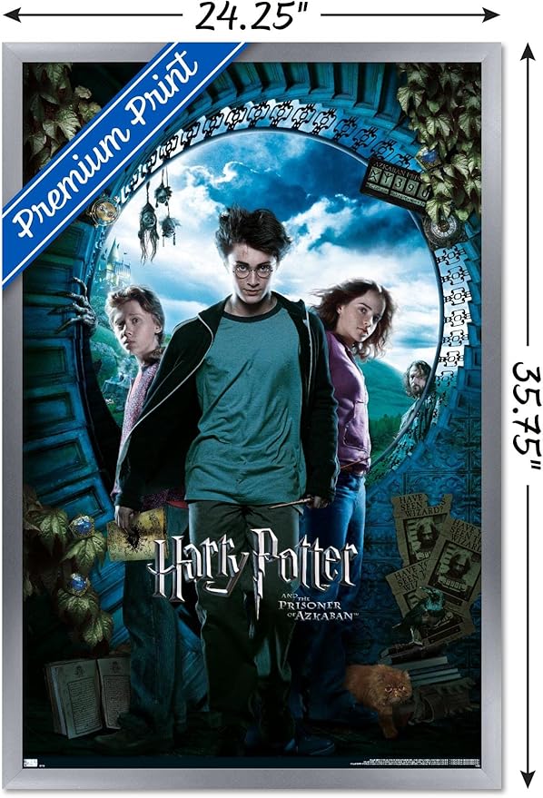 Trends International Harry Potter and the Prisoner of Azkaban - Sky One Sheet Wall Poster, 22.37" x 34.00", Silver Framed Version