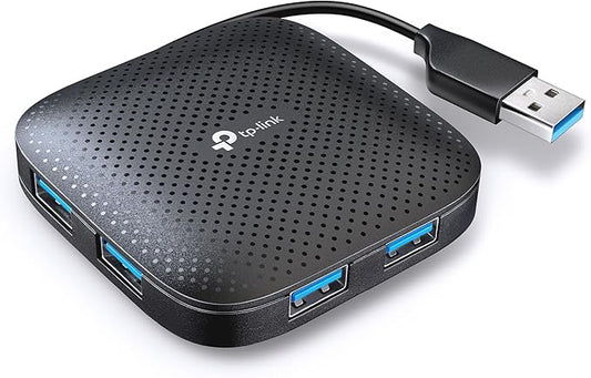 TP-Link 4-Port USB 3.0 Hub, Slim and Compact USB Splitter with Foldable Cord Design, USB hub for Laptop, PC, MacBook, Mac mini, XPS, Surface Pro, Chromebook, Flash Drive, Mobile HDD and More(UH400)