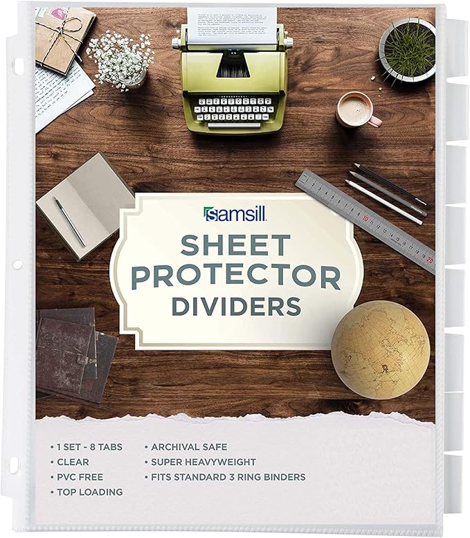 SAMSILL Tabbed Sheet Protector Family