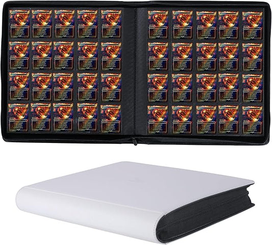 2000 Pockets Trading Card Binder, 20-Pocket Card Ablum Compatible with MTG,Sports Cards & Other Standard Size Trading Card (WHITE)