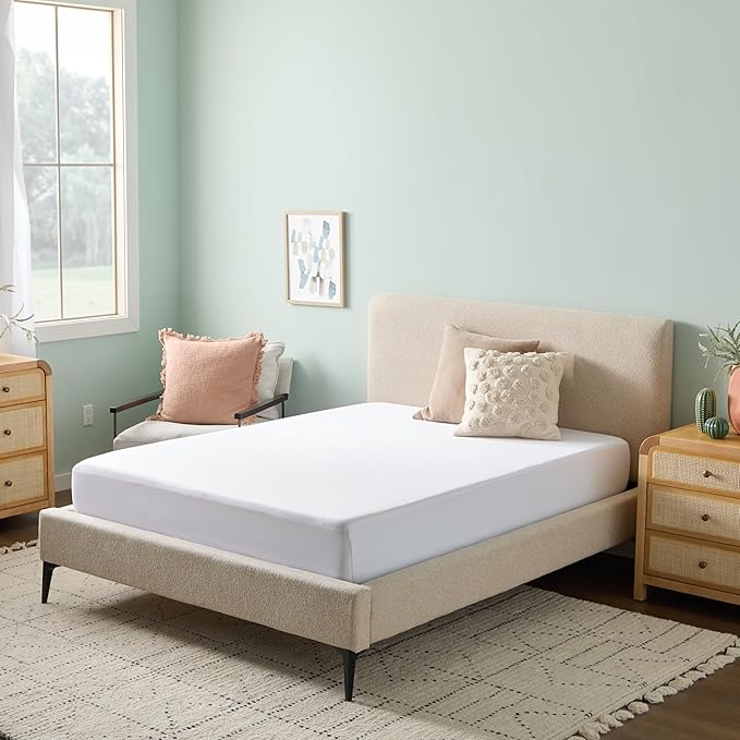 Linenspa Waterproof Mattress Protector,Queen Size – Fitted Sheet Style,Breathable,Machine Washable & Dryer Safe,White,(Pack of 10)