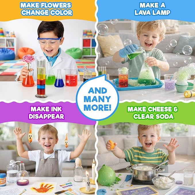 Doctor Jupiter Preschool Science Kit for Kids Ages 3-5 | Toddler Learning Activities, Birthday Gift Ideas for 3-4-5 Year Old Boys & Girls | Learning & Educational Toy STEM Kit with 100+ Experiments