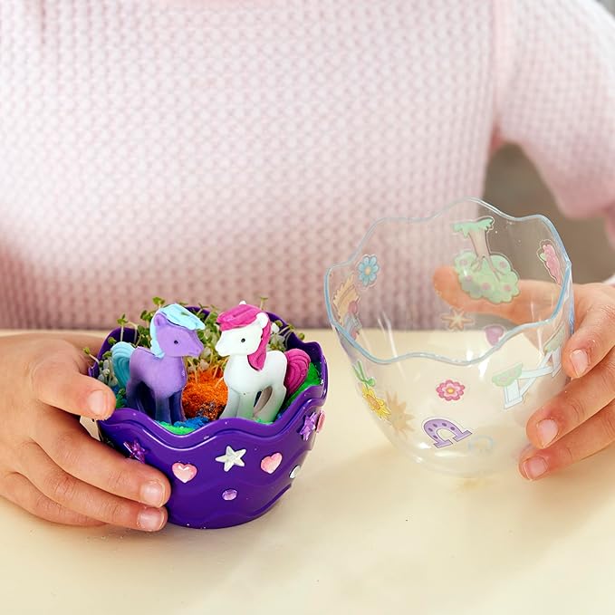 Creativity for Kids Mini Garden: Pony Terrarium Kit - Horse Gifts for Girls, Crafts for Kids and Girl Toys, Easter Basket Stuffers and Birthday Gift Ideas (Ages 6+)
