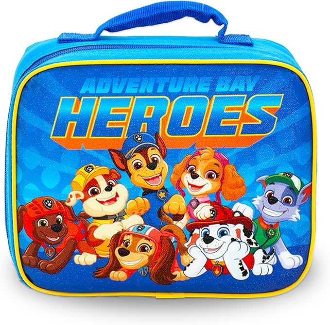Paw Patrol Backpack and Lunch Bag Set - Bundle with 16" Backpack, Lunch Box, Stickers, Water Bottle, More | Paw Patrol School Bag for Boys, Girls, Kids