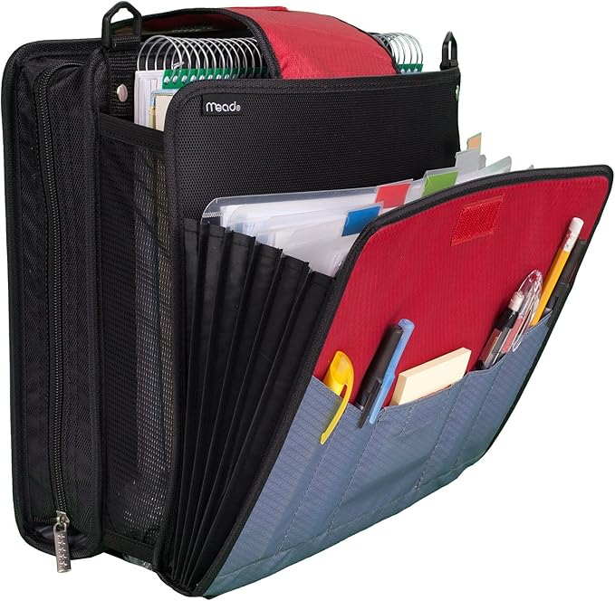 Five Star Sewn Zipper Binder, Fabric, 2 Inch 3 Ring Binder With 4 Inch Capacity, Assorted Colors, Color Selected For You, 1 Count (Pack of 1)