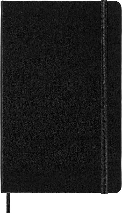 Moleskine Art Music Notebook, Hard Cover, Large (5" x 8.25") Pentagram, Black, 192 Pages