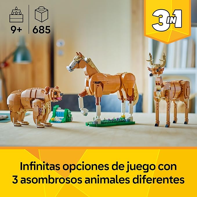 Lego Creator 31166 Enjoyable Horse Toy Birthday Present Blocks for Girls Boys Children 9 Years Old 10 Years Old 11 Years Old Elementary School Interior Stylish Figure Goods Mom Father
