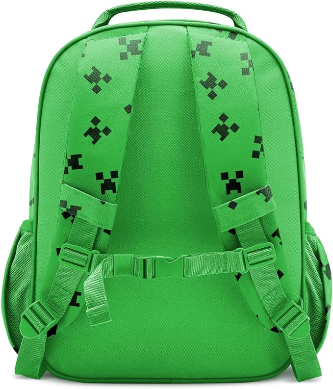 Simple Modern Large Minecraft Kids Backpack for School Girls and Boys | Elementary Backpack for Teen | Fletcher Collection | Kids - 16" tall | Minecraft Creeper