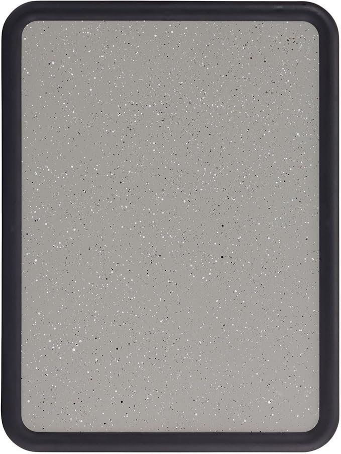 Quartet Contour Bulletin Board, 2 Feet x 1.5 Feet, Granite-Colored Surface with Black Plastic Frame (699365)