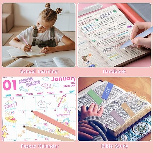 Bible Study Supplies Kit for Women 76PCS Bible Journaling Kit with Bible Tabs for Women,Bible Highlighters and Pens, Bookmark, Stationary Gift Set for Christian Girls
