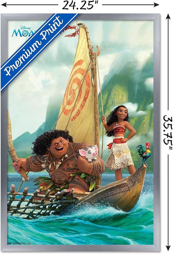 Trends International Moana-Group Wall Poster, 24.25" X 35.75", Multicolor