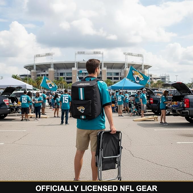Cooler Backpack – Portable Soft Sided Ice Chest – Insulated Bag Holds 36 Cans - Football Gear – Show Your Team Spirit with Officially Licensed Fan Gear