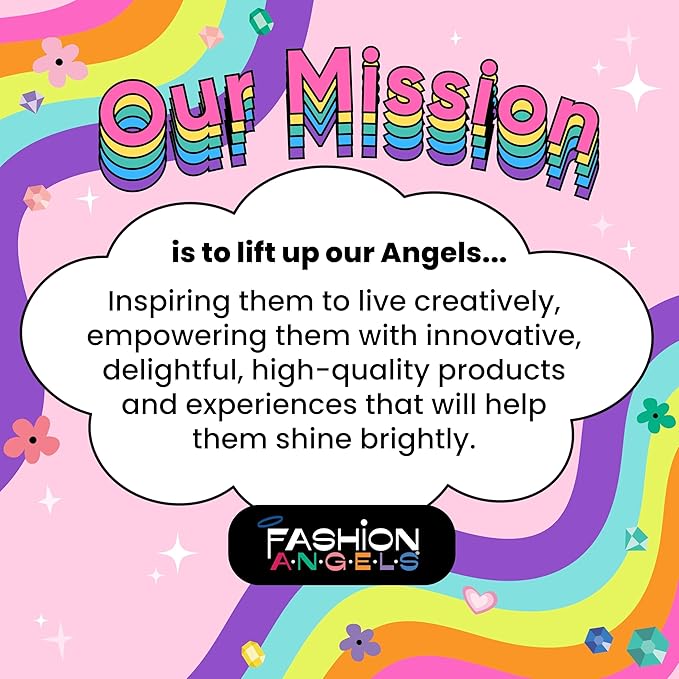 Fashion Angels Fashionista Sketch Set, Includes Sketch Pad with Stencils & Stickers, Fashion Design Sketch Book for Girls, Ideal Drawing Kit for Kids