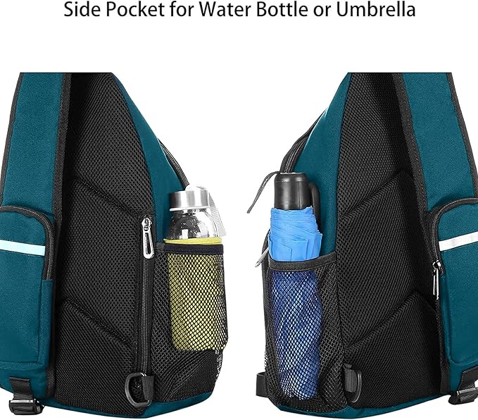 MOSISO Sling Backpack Bag, Crossbody Shoulder Bag Travel Hiking Daypack Chest Bag with Front Square Pocket&USB Charging Port