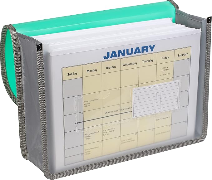 C-Line Extra Large Poly Document Case, Letter Size, 500-Sheet Capacity, 1 Case, Color May Vary (58350)