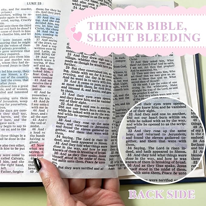 7-ackz Pastel Bible Highlighter Markers 8 Pack, Thin Bible with slight bleeding, Assorted Colors Dry Quickly for Study Journaling, Textbook Motivational Gift for Christians, Friends