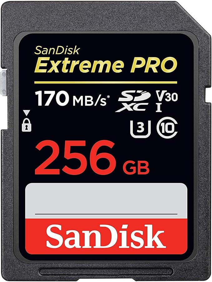 SanDisk Extreme Pro 256GB SD Card for Nikon Camera Works with Nikon Z50, Z5 Mirroless, D780 Digital DSLR (SDSDXXY-256G-GN4IN) Bundle with (1) Everything But Stromboli Micro & SDXC Memory Card Reader