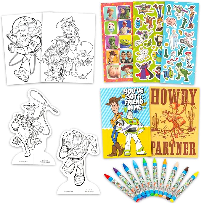Disney Toy Story Ultimate Activity Set - Arts and Crafts Kit with Coloring Book, Stickers, Games, Puzzles, Drawing and More | Toy Story Activities for Boys, Girls, Kids
