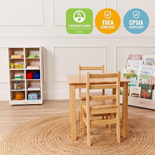 ECR4Kids 10 Cubby Mobile Tray Storage Cabinet, 5x2, Classroom Furniture, White Wash
