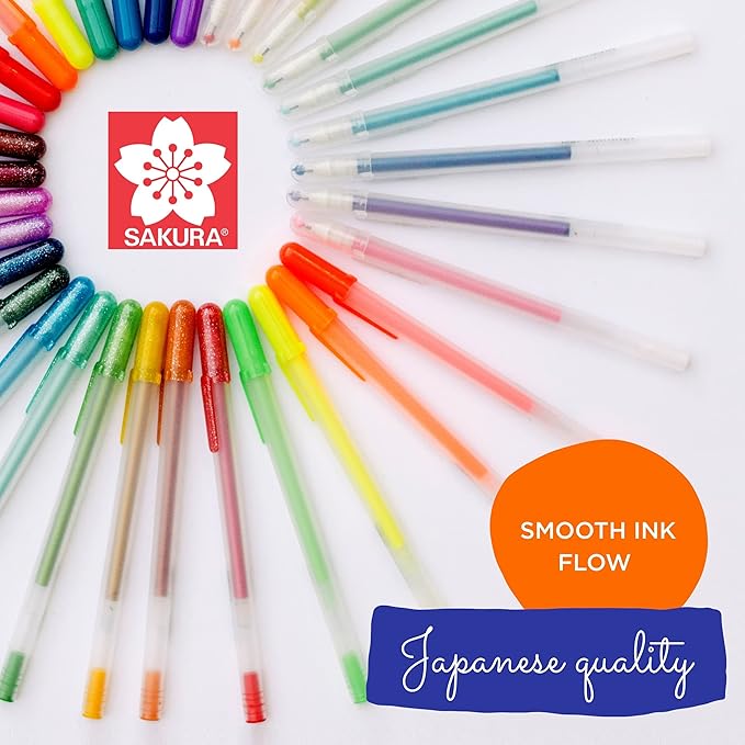 SAKURA Gelly Roll Moonlight Gel Pens - Bold Point Opaque Ink Pen for Journaling, Art, or Drawing - Great for Art Gifts, Holiday Gifts & DIY Projects - Bold Line - Assorted Pastel Ink - 10 Pack