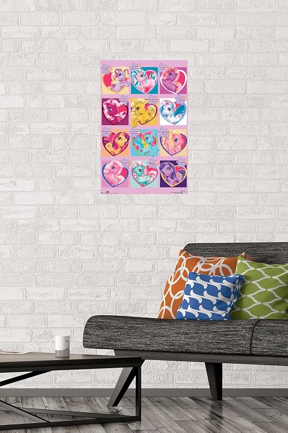 Trends International Hasbro My Little Pony - Chart Wall Poster, 14.725" x 22.375", Premium Unframed Version