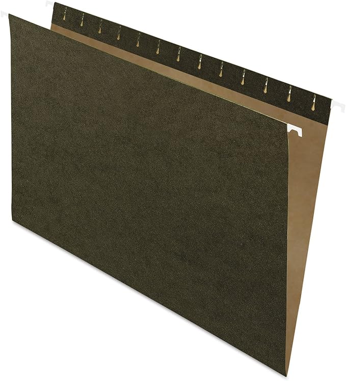 Pendaflex 81620EE Recycled Hanging Folders, Legal Size, Standard Green, 25/BX (81620)