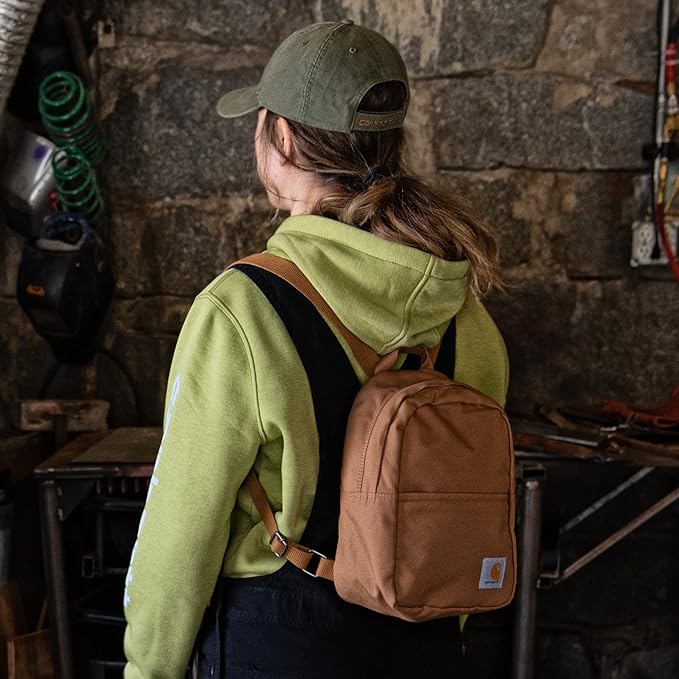 Carhartt Classic Mini Backpack, Durable, Water-Resistant Backpack with Adjustable Shoulder Straps, Blind Duck Camo