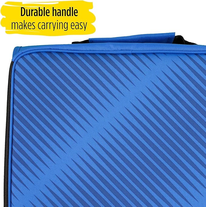 Five Star 2 Inch Zipper Binder, 3 Ring Binder, 6-Pocket Expanding File, Durable, Color Selected for You, 1 Count (29592)