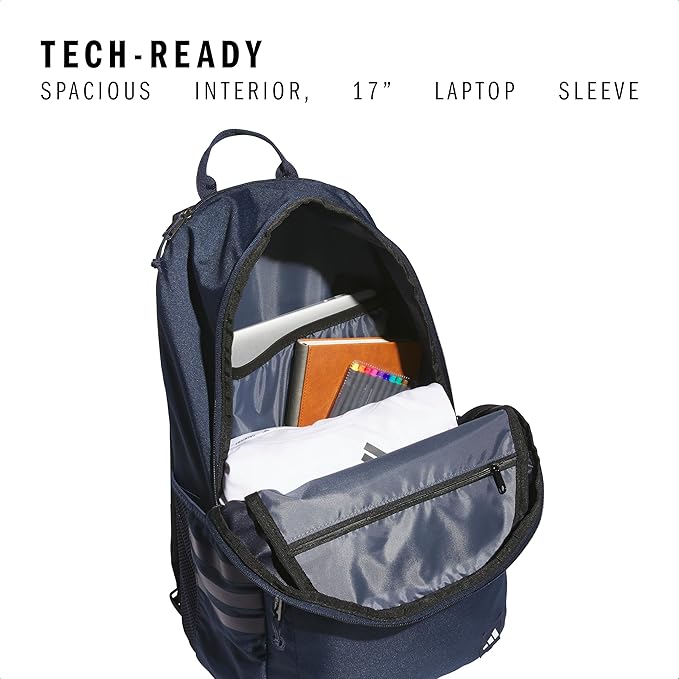 3-Stripe Classic backpack for men and women, bag with laptop sleeve