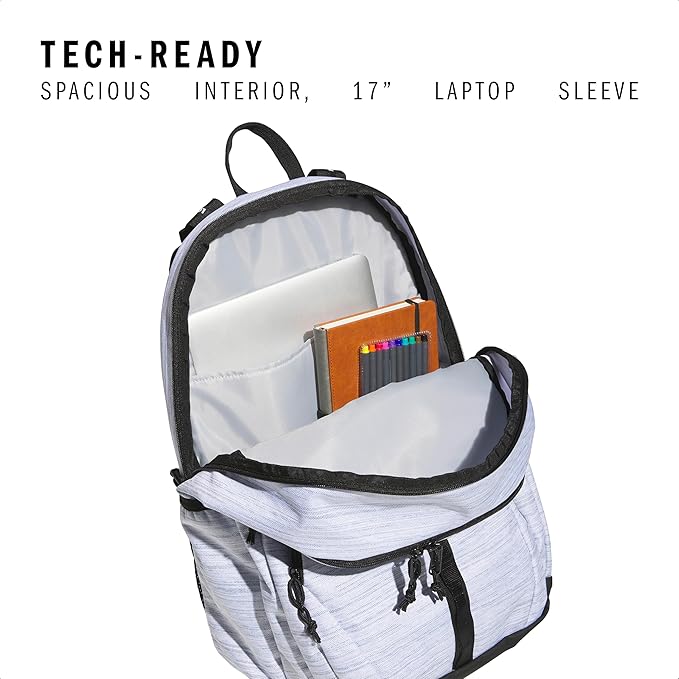 adidas Prime Backpack for Work, Travel Bag for Women and Men with Padded Compartment for Laptop