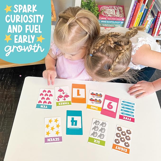 Hadley Designs Alphabet Flash Cards for Toddlers 1-3 - Preschool Learning Activities, Number Color Shapes & ABC Flash Cards for Toddlers 1-3, Daycare Essentials, Homeschool Supplies, Kids Easter Gifts