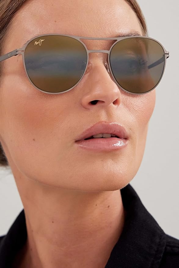 Maui Jim Polarized Men's and Women's Half Moon Round Sunglasses