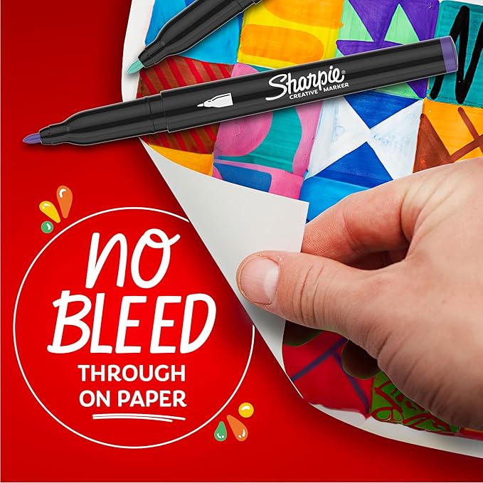Sharpie Creative Markers Variety Pack, Water-Based Acrylic Paint Markers, Assorted Tips and Colors, 36 Count